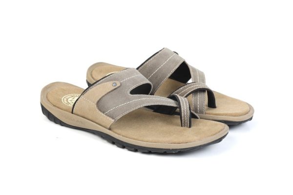 Sandalwood Khaki - Men's Leather Open Sandals