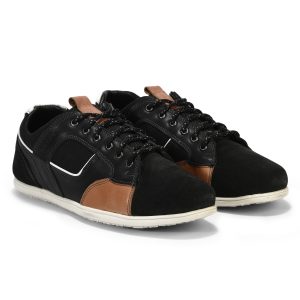 Frosted Black - Men's Casual Leather Lace-ups