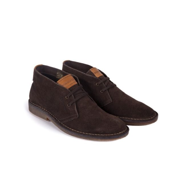 Asphalt Brown - Men's Lace Up Suede Shoes
