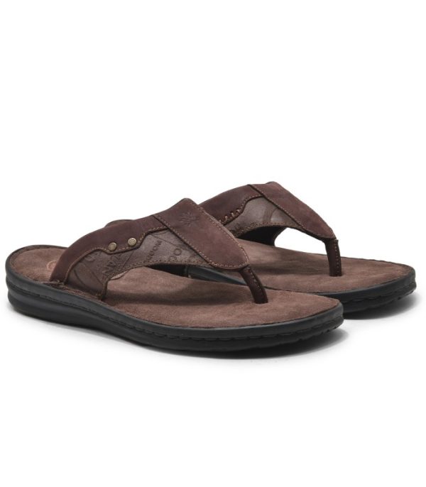 Windwalker RB Brown - Men's Leather Slip-on Sandals