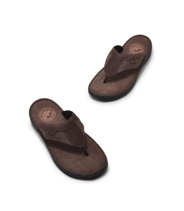 Windwalker RB Brown - Men's Leather Slip-on Sandals