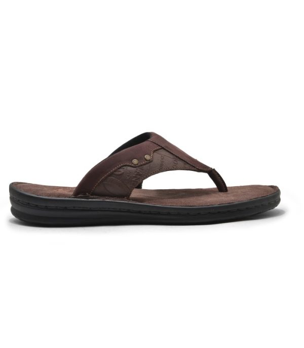 Windwalker RB Brown - Men's Leather Slip-on Sandals