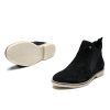 Quartz Black - Ladies Abstract Suede Chelsea Boots