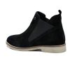 Quartz Black - Ladies Abstract Suede Chelsea Boots