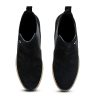 Quartz Black - Ladies Abstract Suede Chelsea Boots