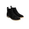 Sunstone Black - Ladies Straight Cut Suede Chelsea Boots