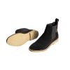 Sunstone Black - Ladies Straight Cut Suede Chelsea Boots