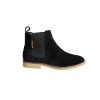 Sunstone Black - Ladies Straight Cut Suede Chelsea Boots