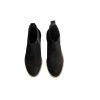 Sunstone Black - Ladies Straight Cut Suede Chelsea Boots