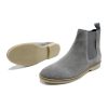 Sunstone Grey - Ladies Straight Cut Suede Chelsea Boots