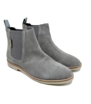 Sunstone Grey - Ladies Straight Cut Suede Chelsea Boots
