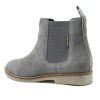 Sunstone Grey - Ladies Straight Cut Suede Chelsea Boots